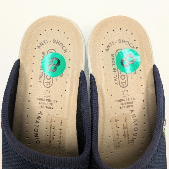 Fly Flot Blue Mesh Slides Clogs Mules Women's Size 8 - Picture 5 of 7